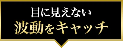 目に見えない波動をキャッチ
